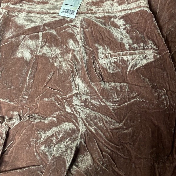 Wide Leg Velvet Maternity Pants - Picture 3 of 4